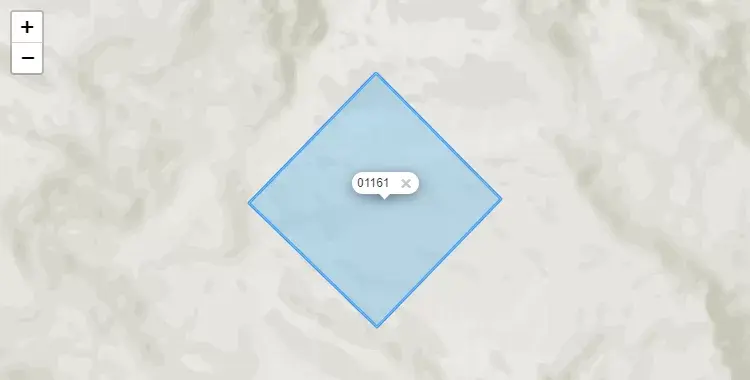 Mapa de la zona del código postal 01161 en Yambrasbamba, Amazonas