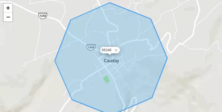 Mapa de la zona del código postal 06346 en Condebamba, Cajamarca
