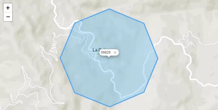 Mapa de la zona del código postal 06826 en La Coipa, Cajamarca