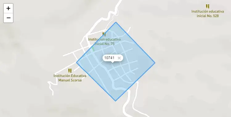 Mapa de Chuquis, capital de la provincia de Dos de Mayo, Huanuco
