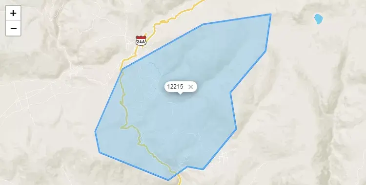 Mapa de la zona del código postal 12215 en Heroinas Toledo, Junín