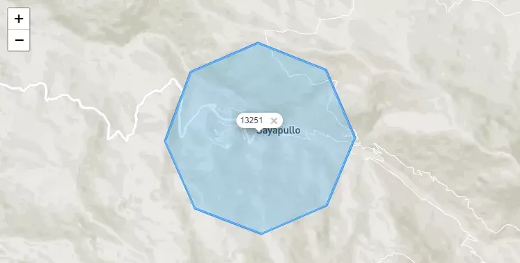 Mapa de la zona del código postal 13251 en Sayapullo, La Libertad