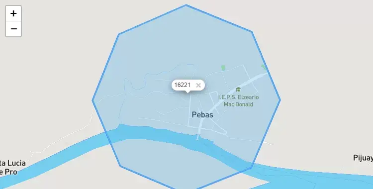 Mapa de Pebas, capital de la provincia de Mariscal Ramón Castilla, Loreto