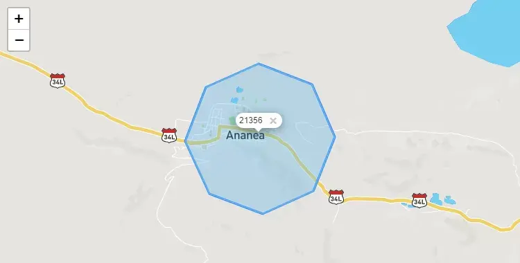 Mapa de Ananea, capital de la provincia de San Antonio de Putina, Puno